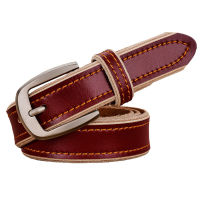 Casual genuine leather belts for women Vintage stitching up strap female Quality second layer cow skin belt woman width 2.8 cm