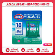 Khăn Khử Trùng Clorox Disinfecting Wipes Fresh 18 Gói 360 Miếng Mỹ