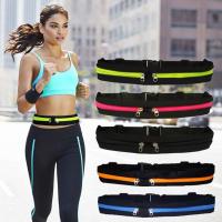 Close-fitting Invisible Elastic Waist Bag Sports Running Classic Solid Color Unisex Package Buckle Zipper Design