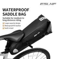 2023☂ ESLNF Bike Bag Waterproof 10L Large Capacity Bicycle Saddle Bag Cycling Foldable Tail Rear Bag MTB Road Trunk Bikepacking