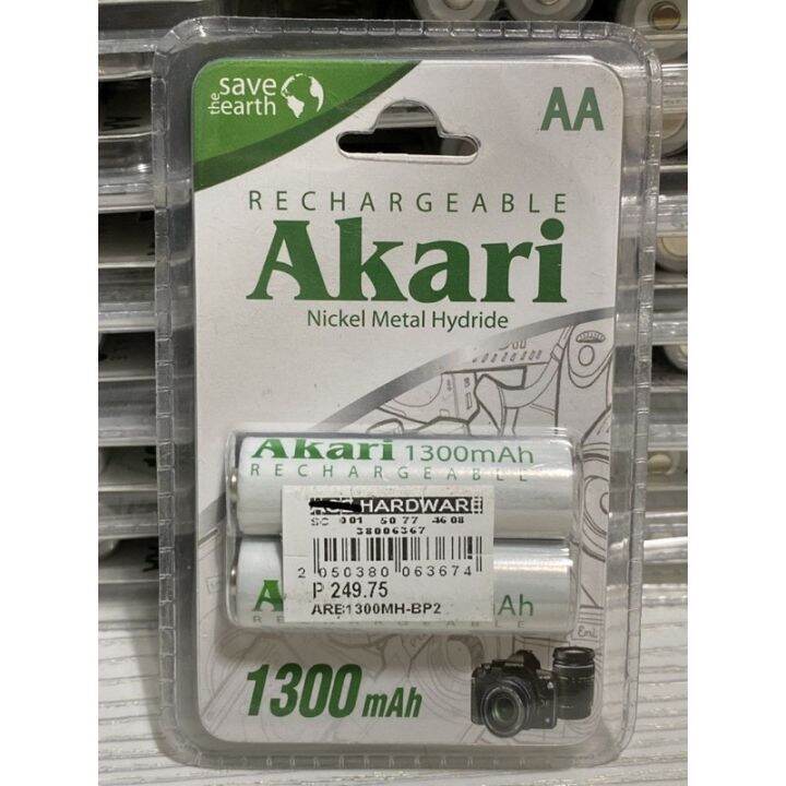 charger AKARI 1300mah 2800mah Rechargeable Battery AA Original Lazada PH