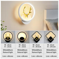 Modern Simplicity LED Wall Sconce Lamp For Home Decor Living Room Bedroom 85-265V 3 Color Temputer Switch Bedside Wall Light