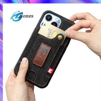 เคสที่มีช่องเสียบการ์ดสไตล์กระเป๋าสตางค์ข้อมือเคสโทรศัพท์ใช้ได้กับ Iphone13โปร/Iphone14