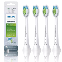 สำหรับแปรงสีฟันไฟฟ้า Philips Sonicare แท้ W2 HX6064/65หัวแปรงเพชรสะอาดสีขาวแพ็ก4ชิ้น