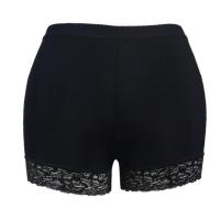 Korea㍿卍❉  Bullker Solid Color Body Shaper Women Lift Hip Panties Lace Patchwork Shorts Underwear