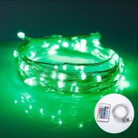 10M 5M USB Remote Fairy LED Copper Wire Light String Outdoor Holiday Lamp for Christmas Tree Wedding Party Indoor Decoration