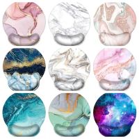 ✽﹉  Marble Ergonomic Keyboard Pad Memory Foam Mouse Pad Wrist Rest Non-Slip Coaster Rubber Base