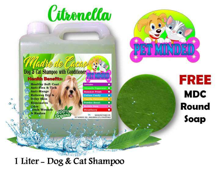 MDC DOG & CAT SHAMPOO and CONDITIONER ( 1 LITER ) in CITRONELLA SCENT