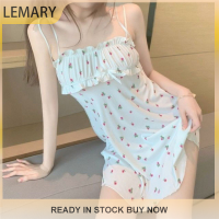 Lemary ชุดนอน Baju Tidur Seksi สำหรับผู้หญิงลายดอกไม้สำหรับชุดนอนลายดอกไม้,ชุดนอนฤดูร้อน [2023แฟชั่นสุดฮอต]