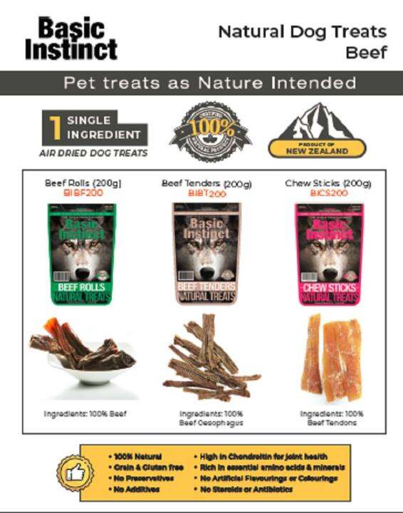 Basic instinct hot sale dog treats