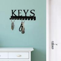 Practical Key Hook Sturdy Wrought Iron Wall-mounted Key Storage Hanger  Decorative Coat Hook Household Supplies Picture Hangers Hooks