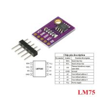 LM75 LM75A Sensor Module Temperature Sensors High Speed I2C IIC Interface High Precision LM75AD