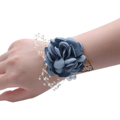 ช่อดอกไม้รัดข้อมือสำหรับเจ้าสาวชุดสูทดอกไม้ผ้าไหมเจ้าบ่าว SWH02ตกแต่งงานปาร์ตี้ดอกไม้งานแต่งงานด้วยมือของผู้หญิง