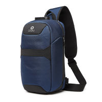 OZUKO Men Anti-theft Crossbody Bags Male Waterproof USB Charging Chest Pack Short Trip Messenger Sling Bag Shoulder Chest Bag