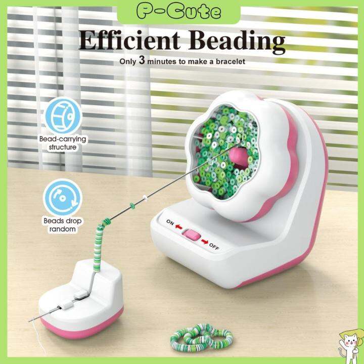 PCUTE DIY Bead String Machine Electric Automatic Bracelet Bead Loader