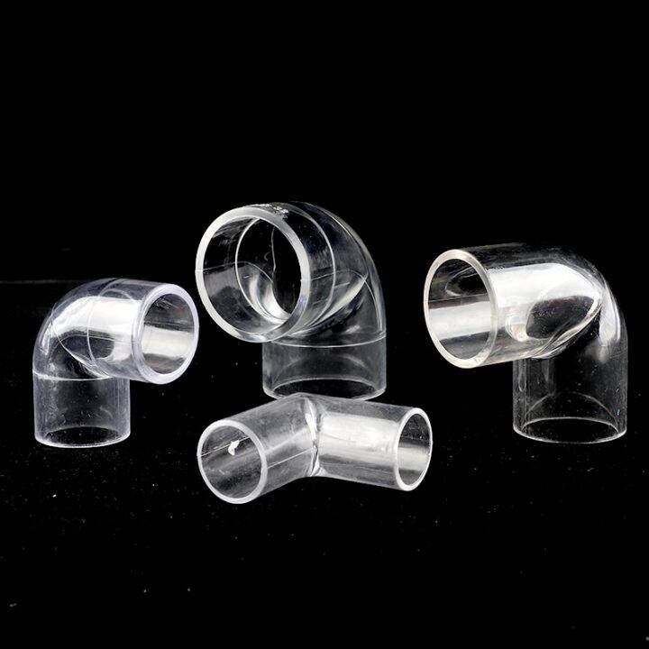 [HOT W] 1/2/5/10pcs 90° Acrylic Elbow Connector Transparent Pipe