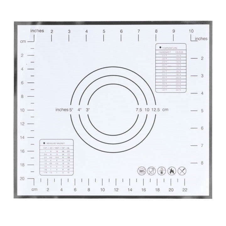สงสัย-แผ่นรองอบซิลิโคนสำหรับงานครัวไม่ลื่นทนความร้อนได้แผ่นรองแป้งโดที่มีขนาด