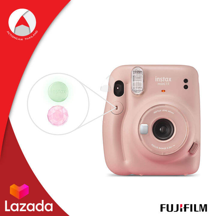 fujifilm-instax-camera-mini-11-กล้องอินสแตนท์-กล้องโพลารอยด์-instant-camera-สีชมพู-blush-pink-ประกันศูนย์-1-ปี-พิมพ์รูปจากกล้องได้-ด้วยแผ่นฟิล์ม-instax