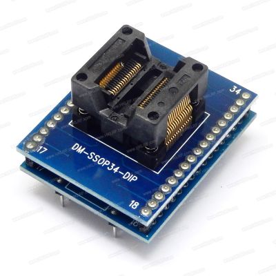 Universal  Adapter SSOP34 TO DIP34 / SSOP28 TO DIP28 / SSOP20 TO DIP20 / SSOP16 TO DIP16  for USB Programmer IC Socket Calculators