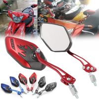 Universal Motorcycle Rearview Mirror Aluminum Alloy Motorcycle Handlebar Mount Rear View Mirrors Bicycle Rearview Mirror Parts Mirrors