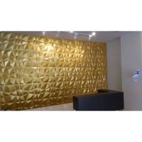 ผนังสามมิติ 3D PVC Wallart รุ่นGold D094ขนาด50x50Cm. มีสีขาว/ดำ/ทอง