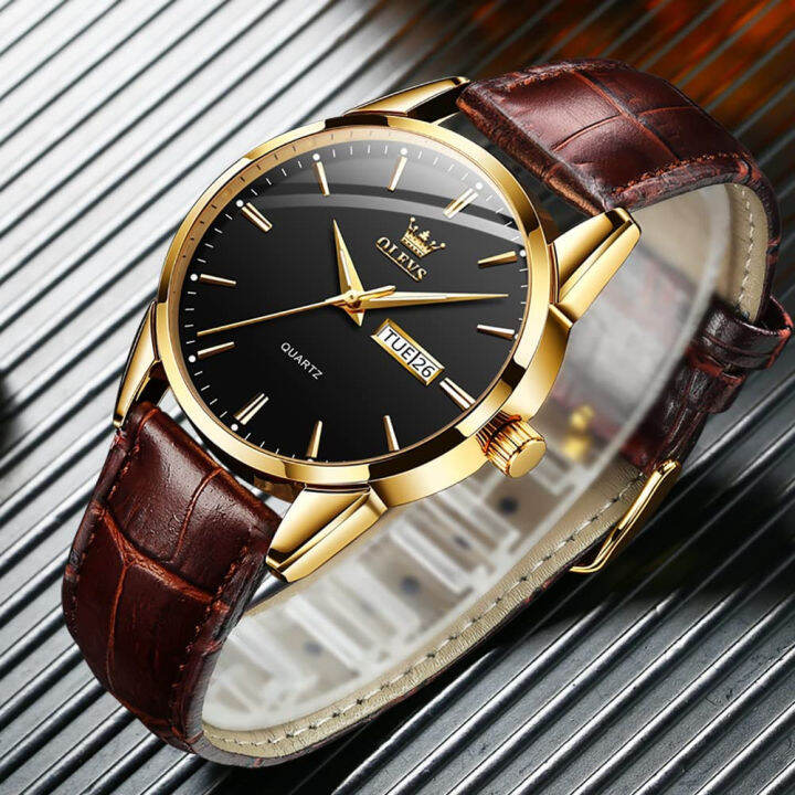 olevs-watches-for-men-brown-leather-gold-case-analog-quartz-fashion-business-dress-watch-day-date-luminous-waterproof-casual-male-wrist-watches-brown-leather-black-dial