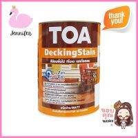 สีย้อมพื้นไม้ TOA #02 สีไม้แดง ด้าน 3.8 ลิตรDECKINGSTAIN TOA #02 RED WOOD MATT 1GAL **คุ้มที่สุดแล้วจ้า**