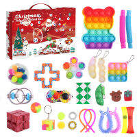 Christmas Advent Calendar Gift Fidget Toys 24 Days Pack Set Anti Stress Kit Stress Relief Figet Toy Kids Gift