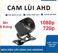 (BH 6 tháng) Camera lùi ô tô AHD 1080p hoặc 720p cho màn hình Android góc rộng siêu nét, cánh bướm