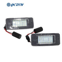 QCDIN 2ชิ้น Led ใบอนุญาตหมายเลขทะเบียนโคมไฟสำหรับ Astra J อสังหาริมทรัพย์ Zafira C สีขาว12โวลต์6000พันชิ้นส่วนภายนอกรถสัญญาณไฟ