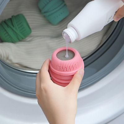 [HOT XIJXEXJWOEHJJ 516] ลูกซักรีดป้องกันการพัวพันสำหรับเสื้อผ้าที่บ้าน Magic Power Decontamination Ball เครื่องซักผ้าลูกทำความสะอาดผลิตภัณฑ์ซักรีด