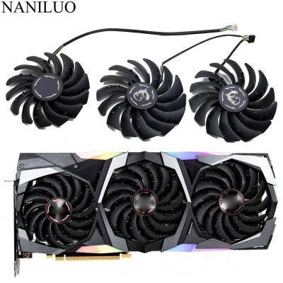 [2023ร้อน] DC12V RTX2080Ti RTX2080 PLD10010S12HH PLD09210S12HH สำหรับ MSI RTX 2070 2080 SUPER 2080 Ti GAMING X TRIO พัดลมการ์ดวิดีโอกราฟิกส์