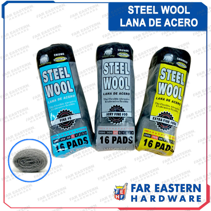 Steel Wool Lana de Acero (16 Pads per Pack) | Lazada PH