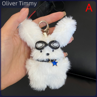 [Oliver Timmy] พวงกุญแจตุ๊กตากระต่ายน่ารัก1ชิ้นพวงกุญแจกระเป๋าผู้หญิงพวงกุญแจรถของเล่นของขวัญสำหรับปาร์ตี้ของขวัญเล็กๆน้อยๆสำหรับเพื่อน