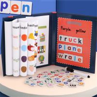 Children 3D Magnetic Book Word Spelling Game English Alphabet Letters Cards Early Education Literacy Toys for Baby Kids Gifts