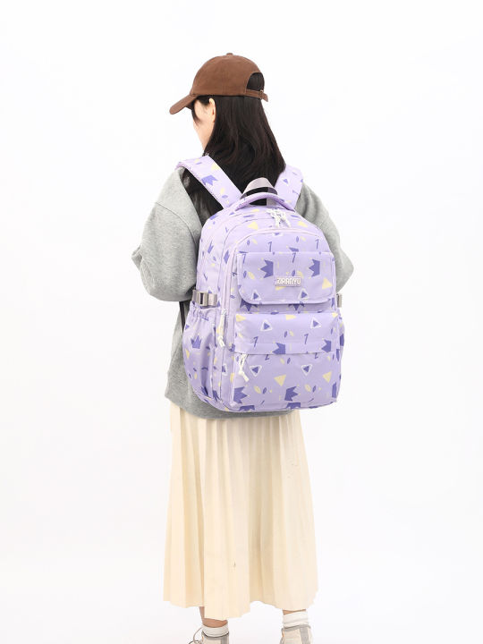 กระเป๋านักเรียนเด็กข้ามพรมแดนแบบใหม่กระเป๋าเป้สะพายหลังความจุขนาดใหญ่สำหรับเด็กผู้หญิง