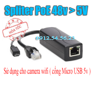 Hỏa Tốc Spliter PoE 5v - Tách nguồn PoE 52v sang 5v 2A cho camera wifi thumbnail