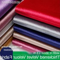 ♈卍 Thickened Velvet Velour Fabric By The Meter for Sofa Covers Cushion Sewing Plain Flannel Cloth Smooth Winter Glossy Textile Soft