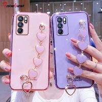 Fashion Love Bracelet Chain Plating Silicone Case For OPPO Reno 2 2Z 3 4 4SE 5 6 Pro Plus 4G 5G Coque Soft TPU Cover