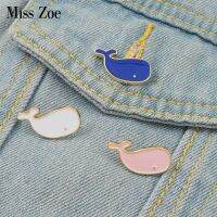 Little Whale Enamel Pins Custom Badge for Denim Jeans Lapel Cartoon Jewelry Gifts Brooches Kids