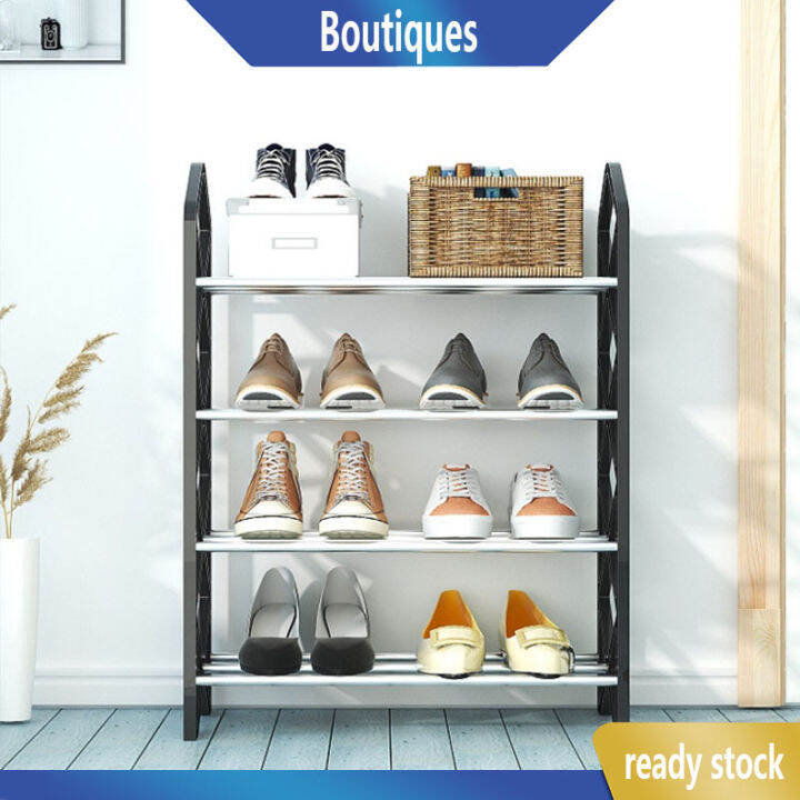 Shoe Rack 4Tier Rak Kasut Lightweight Easy To Assemble Plastic Shoe ...