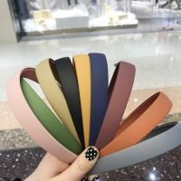 【YF】 Hot 1PC Plastic Fashion Frosted Wide Headband Hair Band Headwear Bezel Accessories For Woman Satin Covered Resin Hairbands