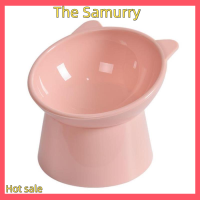 Samurry ✨Hot Sale✨ Car CAT Bowl high Foot Dog Bowl 45 ° คอ Protector แมว PET Food Water Bowl PET Feeder