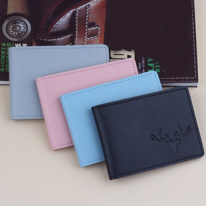 hot-dt-๑-pu-ultra-thin-driver-license-cover-id-holder-business-pass-certificate-folder-wallet-color-leather