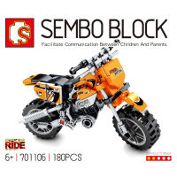 บล็อกตัวต่อมอเตอร์ไซค์ พร้อมฐาน SEMBO BLOCK 701106 จำนวน 180 ชิ้น