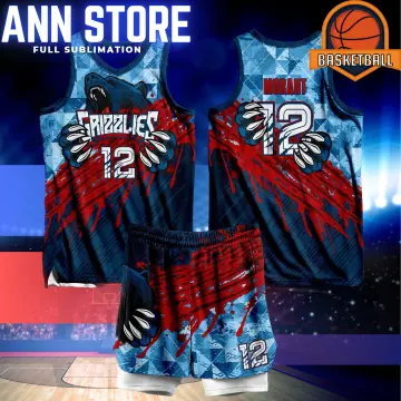 JERSEY MEMPHIS 03 JA MORANT BASKETBALL JERSEY FREE CUSTOMIZE NAME AND  NUMBER ONLY full sublimation high quality fabrics/ basketball jersey