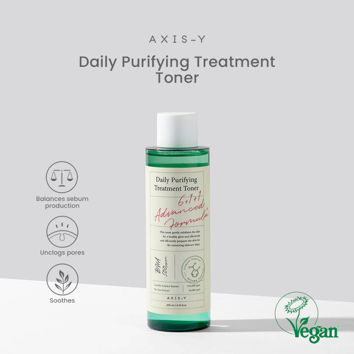AXISY Daily Purifying Treatment Toner 200ml [Skincare, Korean, AHA