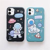 ??‍?นักบินอวกาศ(ใหญ่) เคสไอโฟนซิลิโคนแบบนิ่ม TPU เคสไอโฟน11 12 Pro Max เคสไอโฟน7พลัส XS i6 /7plus 8#862