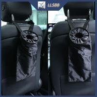 กระเป๋าเก็บกล่องใส่เศษเหรียญในรถใส่ของจิปาถะสีดำ LLSBB ถังขยะฝุ่นอัตโนมัติถังเก็บฝุ่นรถยนต์