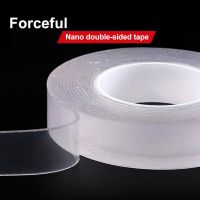 ☫✓ Wall Stickers Traceless Nano Waterproof Self Adhesive Sticker Double-sided Tapes Adhesive Sticker Transparent Reusable
